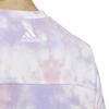 Adidas Tie-Dye Logo Round Neck Short Sleeve T-Shirt Women Tops Light-Purple HF2490