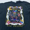 Vintage 90s MARDI GRAS ITS ALL ABOUT BEADS NEW ORLEANS T-Shirt L/XL Celebration