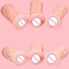 Promotion Realistic Aircraft Cup Pocket Pussy Soft Silicone Stroker with 3 Textured Channels  Pleasure Sex Toy for Men