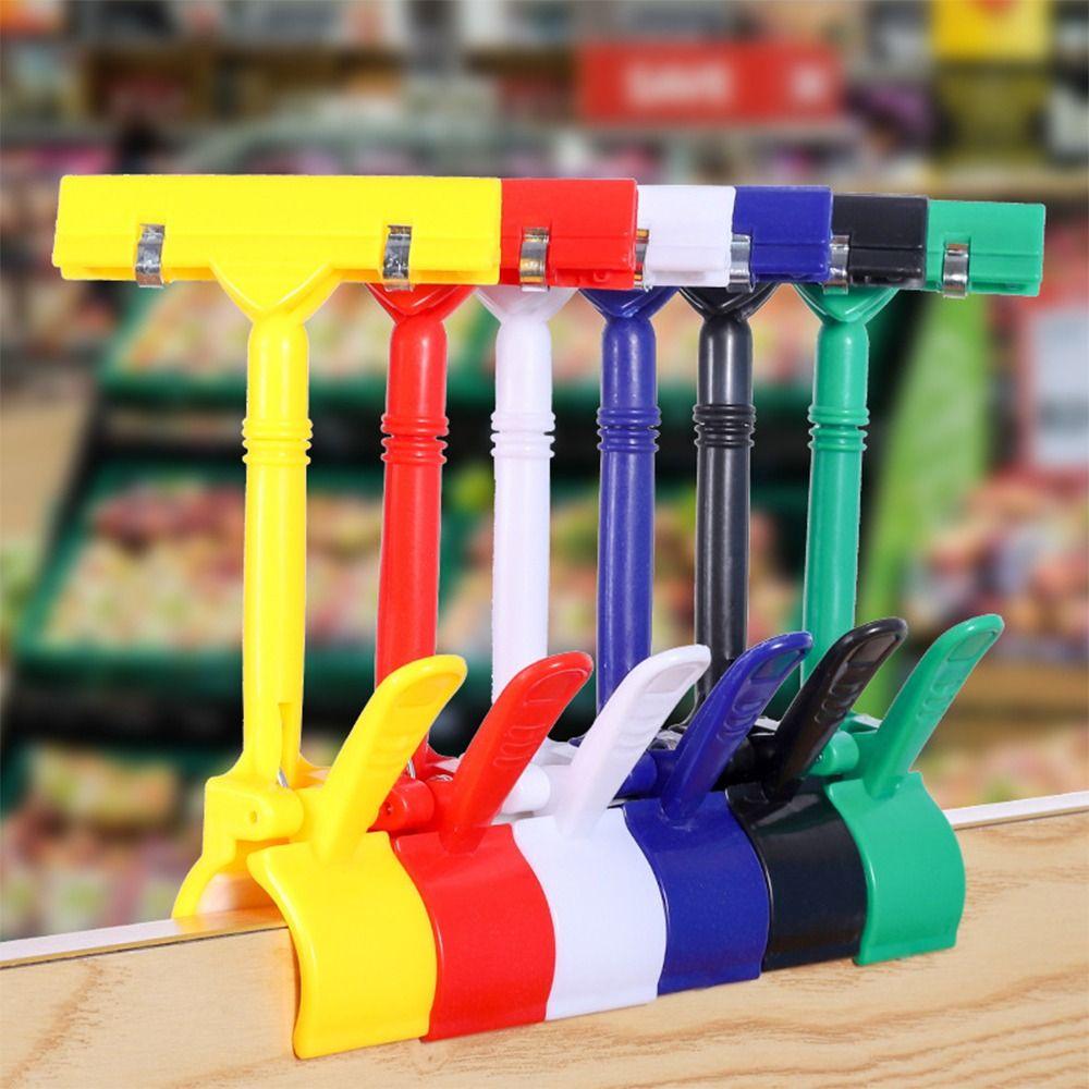 Supermarket Supplies Price Tag Holder Plastic Price Labels Clips Tool Signboard Display Clamp  Shop