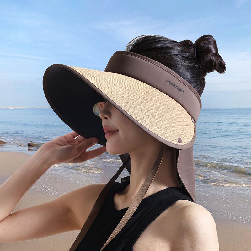 Womens Summer Fashionforward Sun Hat With Wide Brim And Comfortable Adjustable Size