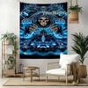 Gothic Illustrations Custom Your Name Wall Decor Tapestry Art For Pet Memorial Birthdaywedding Party Backdrop Family Gift