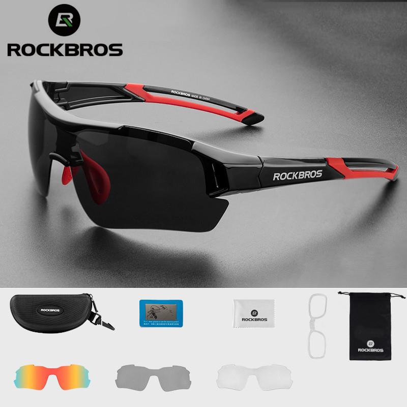 

ROCKBROS поляризованные велосипедные очки мужские спортивные солнцезащитные очки для шоссейного катания на горном велосипеде защитные очки для езды на велосипеде 5 линз One Size&CHINA&1 set