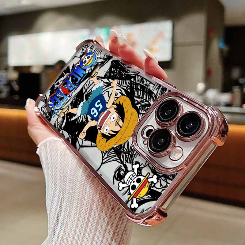 Ones Pieces Luffys Zoros Phone Case For iPhone 17 17e 16e 16 15 14 13 12 11 Pro Max X XR XSMax 7 8 Mini Air Plus Anti-Fall
