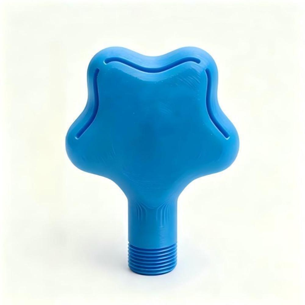 Star-shaped Pool Fountain Universal Fit 3/4 Inch Threaded Pool Aeration Nozzle Multi-angle Flowing Solid Lightweight Plastic