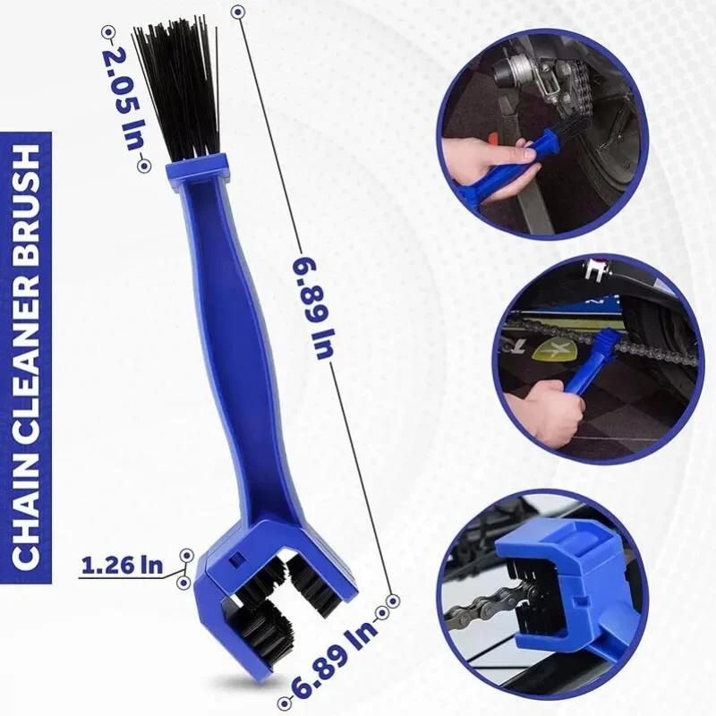 Portable Durable Chain Cleaner - For Motorcycle & Road Bike, Chain Brush & Maintenance Tool