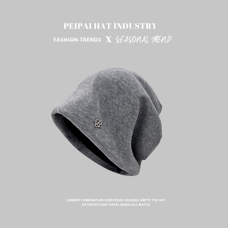 Women's autumn and winter hats, crimped warm knitted hats, ear protectors, cold-proof pullovers, and headcaps for men