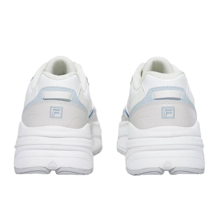 FILA Wavy Day Synthetic Leather Thick Sole Fashion Comfortable Low Top Casual Shoes Unisex Casual Shoes White 1RM02850H161