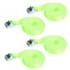 4 Pcs Ratchet Tie Down Strap 16.4ft 551 Lb Safe Working Load Heavy Duty Lashing Straps for Cargo Fluorescent Green