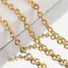 2Meters No Fade Stainless Steel Gold Color Textured Cable O Shape Chain for Jewelry Making DIY Necklace Bracelet Supplies
