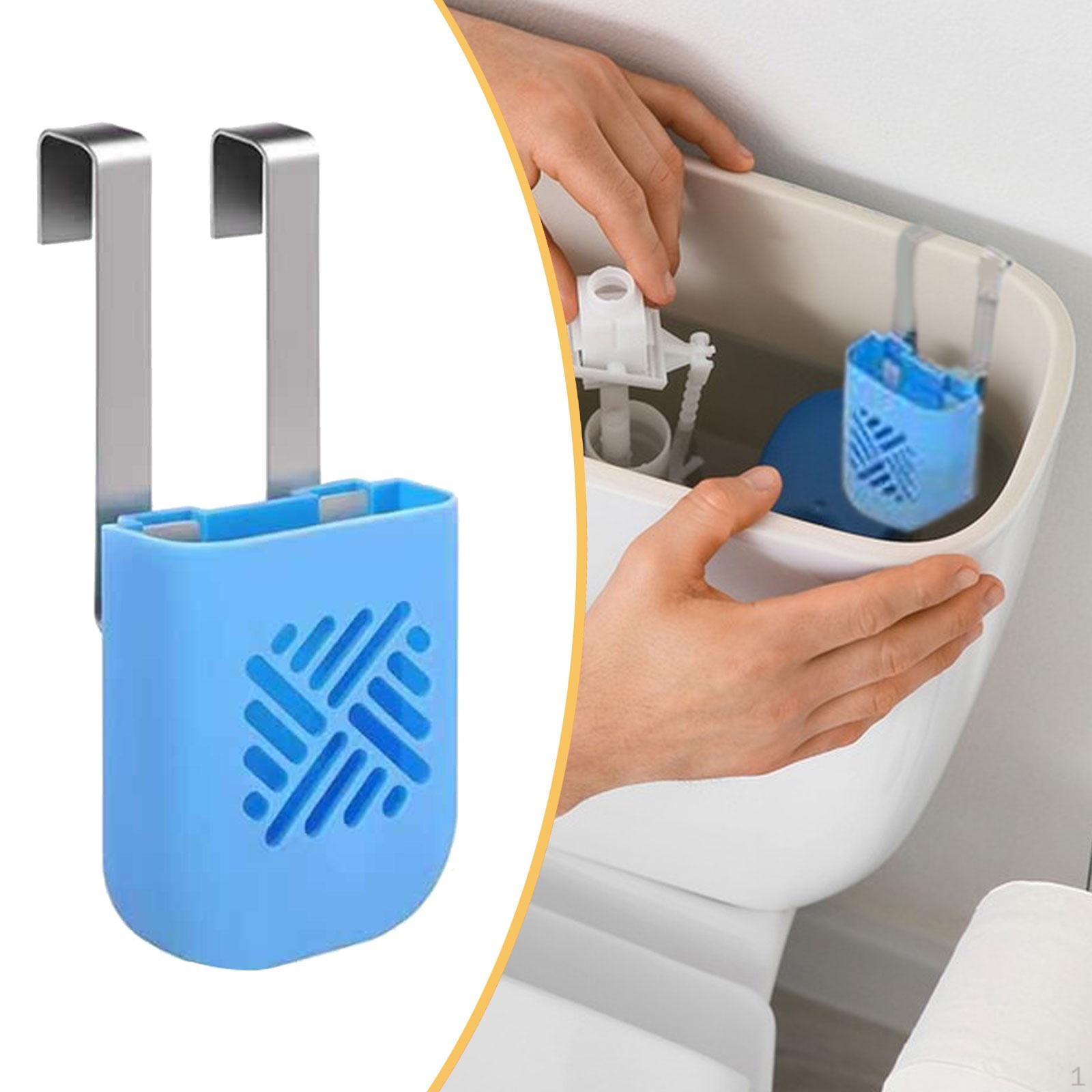 

Toilet Tank Cleaning Tablet Holder Bowl Rim Hanger Versatile Spacious with Hook Hanging