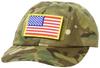 [F-Style] Cap with Stars and Stripes & Luminous Reflective Medic Patch, Sweat-Absorbent, Quick-Drying Ripstop, Multicolor, Free Size