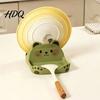 Spatula And Spoon Rest Cute Bear Pot Lid Holder for Kitchen Countertop Multipurpose ABS Countertop