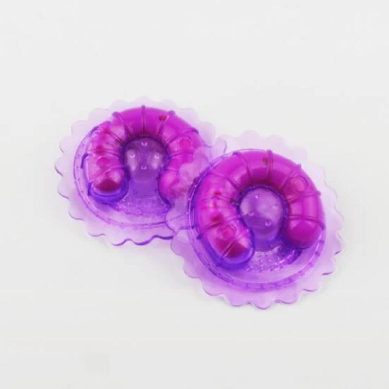 Dobbelt brystvorte vibrerende brystmassasjeapparat – dobbel peak bryststimuleringsenhet for erotisk nytelse for kvinner og onani for voksne