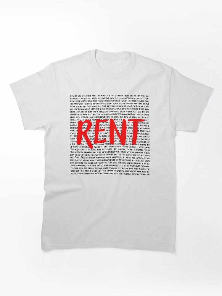 Rent a Hero Rent lyrics Classic Unisex T-Shirt