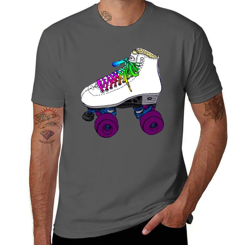 Rollerskate With Rainbow Laces Tshirt Holiday Vacation Tee Shirt Tshirt