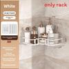 Modern Minimalist Bathroom Wall Shelf With Carbon Steel Material For Storage And Organization
