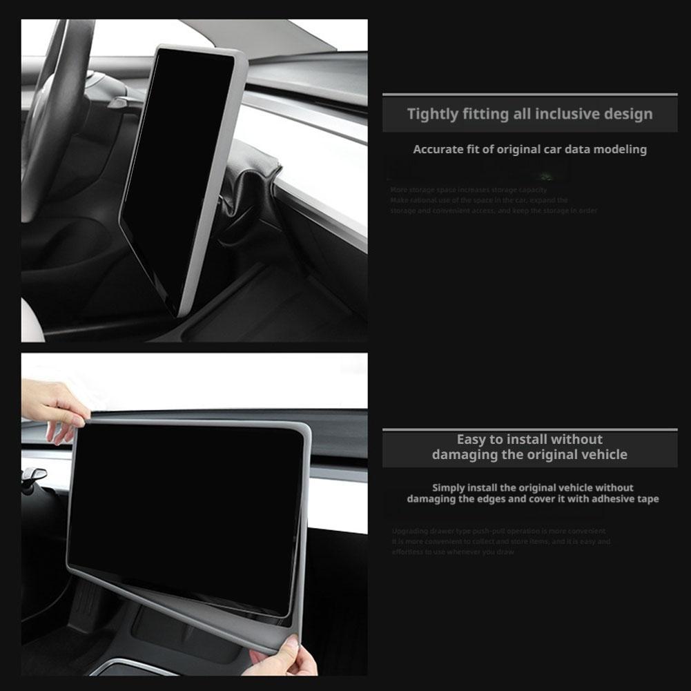 for Tesla Highland 2025 Juniper 2025-up Silicone Screen Frame Display Edge Protector Central Control Accessores Z6K0