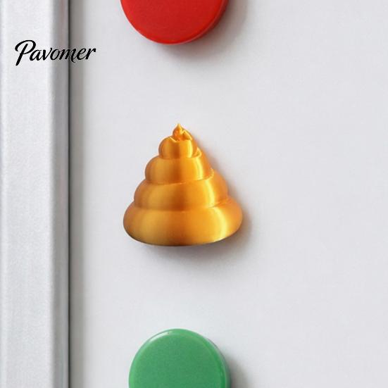 Joke Gift Idea Magnetic Golden Poop Ornament, 3D Printed Table Decoration, Ornament Funny Prank Figurine, Gag for Friends