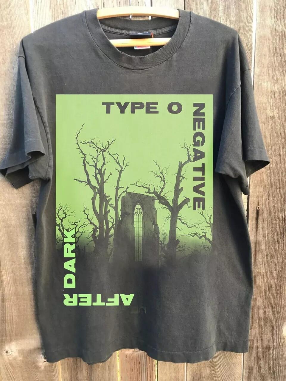 

1998 Type O Negative Band After Dark Charcoal Cotton Unisex Tshirt Reprint Unisex T-Shirt S