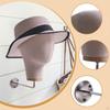 Mannequin Head Hat Display Stand Rack Woman for Hairpieces Elegant Manikin Wall Mounted