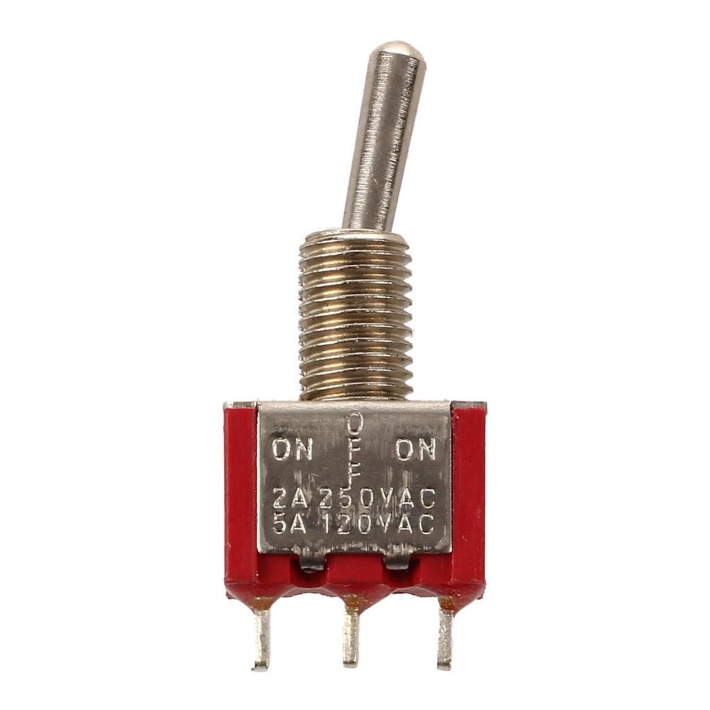 10Pcs ON-Off-ON Momentary Toggle Switch DPDT 6-Pin 6mm 2A//250VAC 5A//120VAC MTS-203 3 Position Momentary Toggle Switch