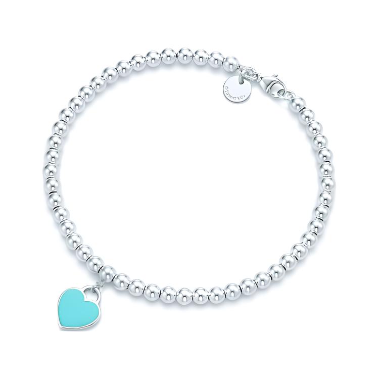 TIFFANY & CO. Kolekcja Return To Tiffany Srebro Sterling 925 Emaliowane Bransoletki Damskie GRP03577