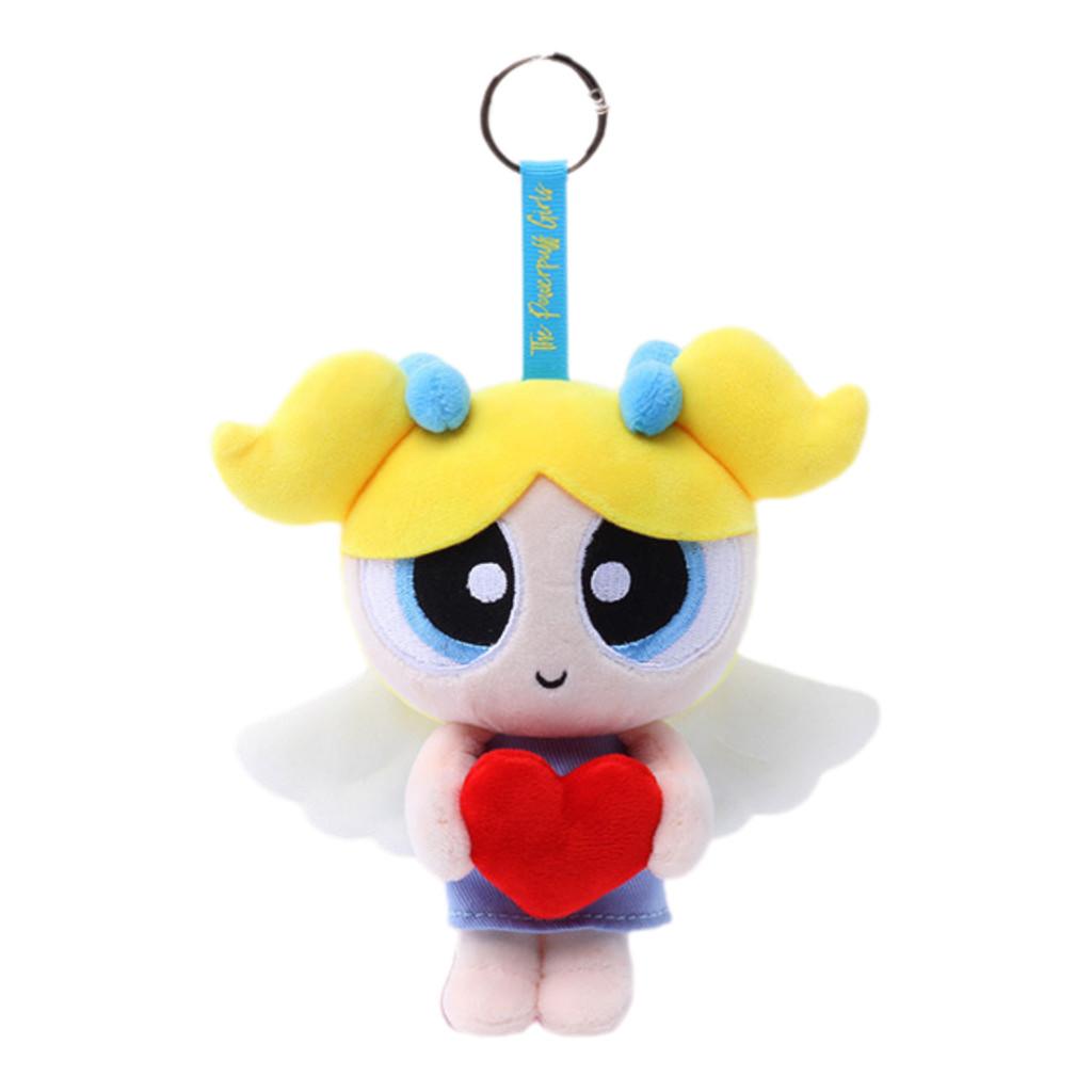 Girls The Powerpuff Blossom Raincoat Plush Toy Backpack Keychain Cartoon Pendant