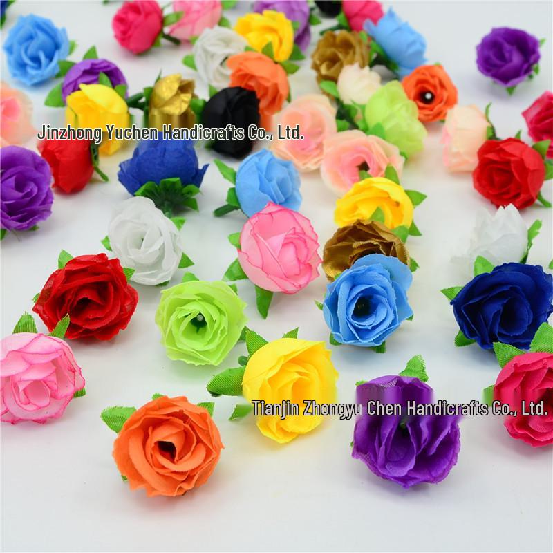 Silk Rose Bud Hairpin Flower Headwear DIY Wedding Decoration Accessory