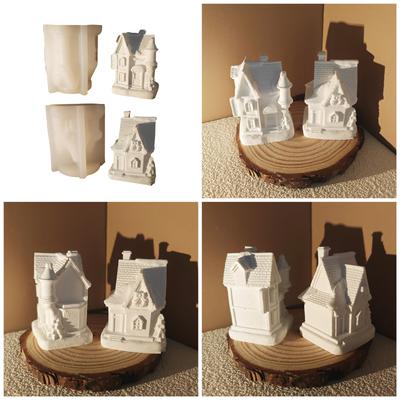 Hochwertige Silikon-Burgform für Gips Wiederverwendbare und detaillierte Designs Ornamentform für DIY und Heimdekorationen