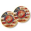250th Anniversary Commemorative Coin Independence Day Founding Medal Challenge Coin Embossed Metal Coin Color Printed Badge