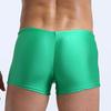 Low Rise High Elasticity 3D Cutting Swimming Trunks Men Solid Color Drawstring Swim Shorts Beachwear