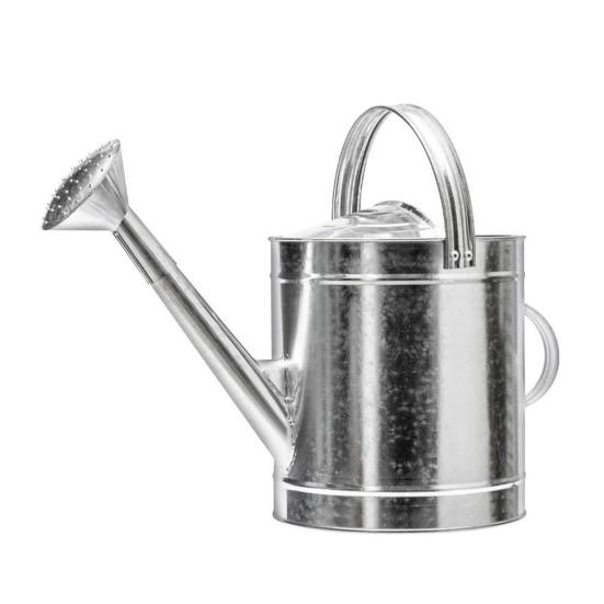 5/7/10/15L Stainless Steel Flower Waterer Can Large Capacity Lightweight Metal Watering Pot with Long Spout Garden Flower Can