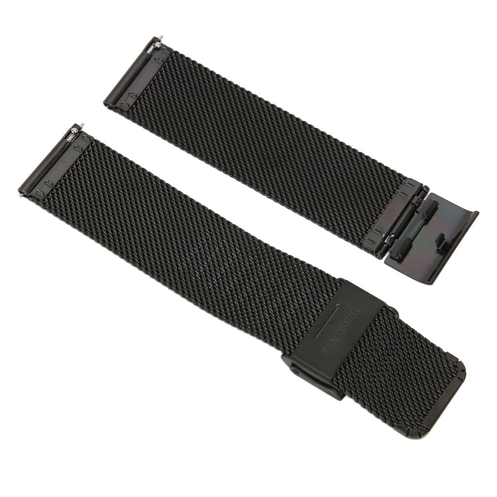 22mm Stainless Steel Watch Bands Mesh Woven Watch Straps Quick Release Watch Wristband with Universal Buckle for