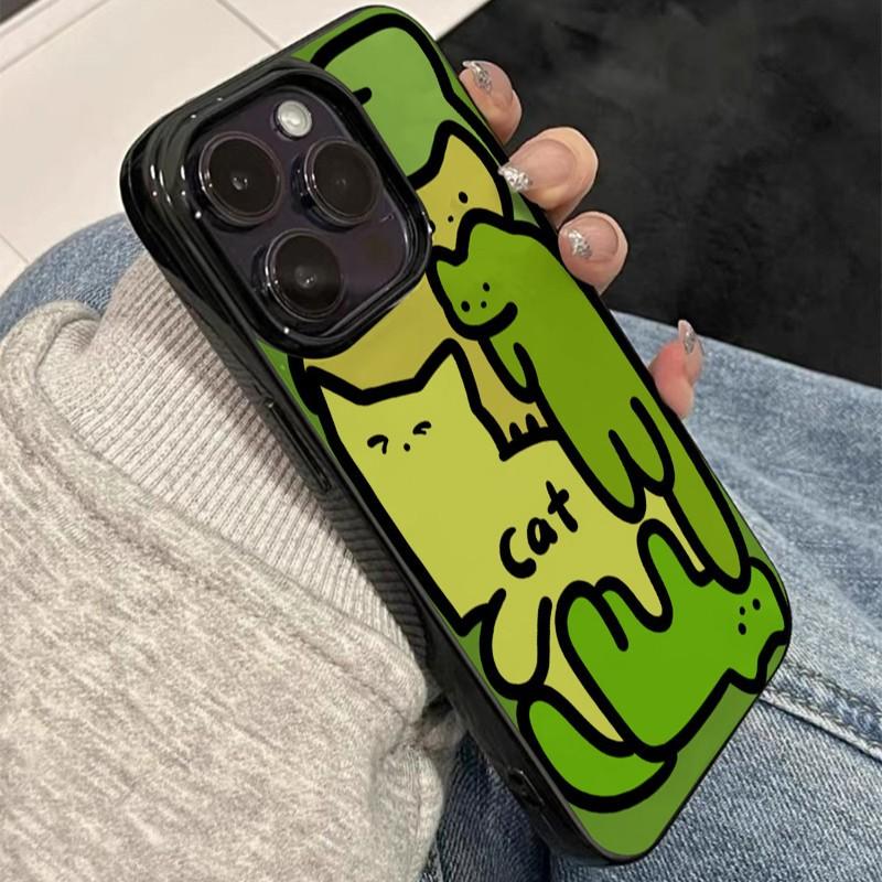 Cat Forest for IPhone16 Jelly 15 Phone Case 14Pro for Apple 13/12 Silicone Xs Cartoon