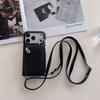 Crossbody Zipper Wallet with Card Holder Phone Case for IPhone Air 17 14 11 Pro Max 13 12 16 15 Plus Ring Stand Leather Cover