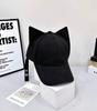 Star cute cat ears cap spring and summer new high-quality three-dimensional devil ears baseball cap