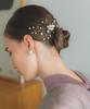 Pearl Bijou Hair Cute CMT40260 [MORE AUNI] Accessories, Clips, Pins, Combs, Headpiece, Wedding, Reception, After-Party, 1.5-Party, Women's, Short,
