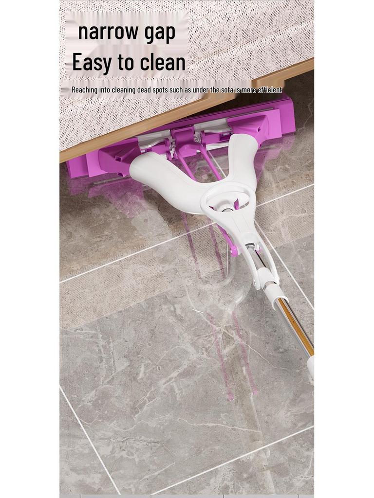 Triangular PVA Mop: Perfect for Corners, Strong Water & Dust Absorption, Ideal for Crevices and Dead Corners.