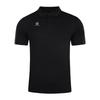 Kelme Men's Short Sleeve Polo Shirt, Moisture-Wicking, Breathable, Casual, Unisex, Summer Clothing, Short Sleeve T-Shirt (Black, Size L)