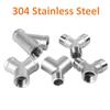 BSP Male+Female Threaded 3 4 5 Way Tee Y X Pipe Fitting 1/4" 3/8” 1/2" 3/4" 1" 2" Threaded SS304 Stainless Steel Multifunction