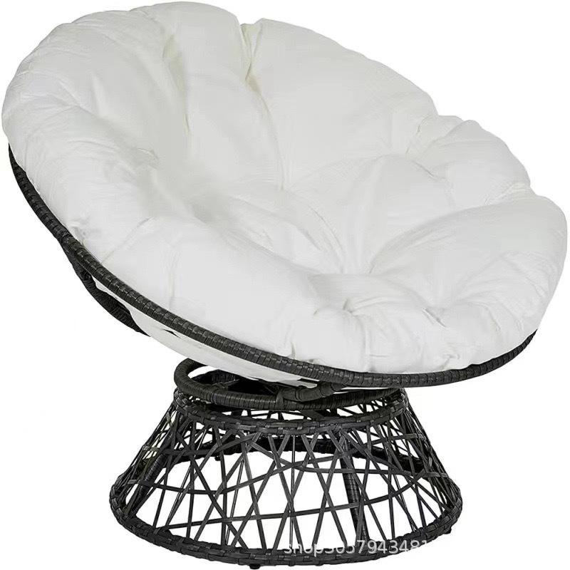 Round Hanging Chair Cushion Set: Thickened Cushion & Backrest for Swing/Basket Chairs