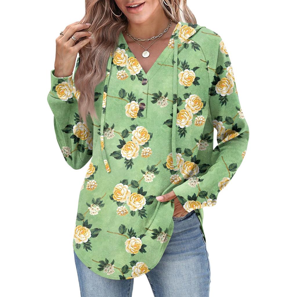 Women's Fashion Women's Lightweight Long Sleeve Pullover With Pockets Preppy Graphic Hoodie