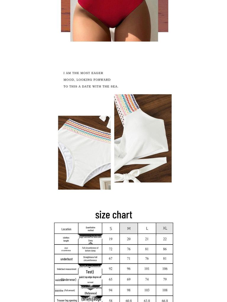 European & American High-End Sexy Tie-Up Bikini Swimsuit for Women