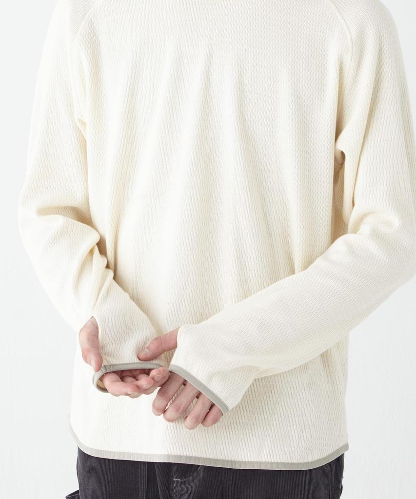 Thermal Piping Long Sleeve for Natural [Cliff Mayer] T-Shirt Men, X-LARGE,