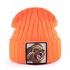 Hats For Knitted Fashion New Men Women Wolf Pattern Skullies Beanies Unisex Knitting Streetwear Hip Hop Bonnet Caps Kpop Gorras