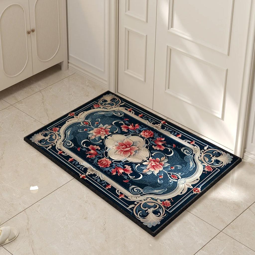 Felpudo de Entrada Lavable para Exterior Felpudo Delantero Antideslizante para Pasillo Baño Alfombra Decorativa para el Hogar Alfombra para Uso Interior Exterior