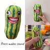 Talking Watermelon Slice Plush Toy Adorable Pp Cotton Stuffed Animal For Kids And Adults