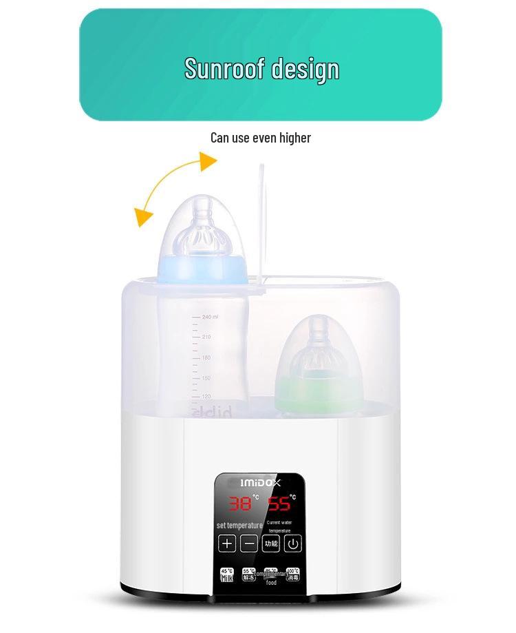 Cross-Border Dual Bottle Warmer: Multifunctional Milk & Baby Food Heater with Thawing & Constant Temperature Features
