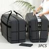 3pcs/set Non-Woven Storage Bags for Moving Thickened Large Capacity Dustproof Travel Bag Handheld Organizer  Home Use